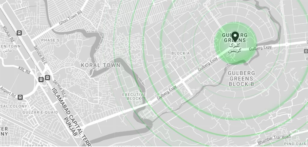 Updated Road Map to Gulberg Islamabad