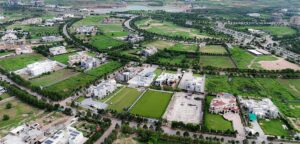 gulberg islamabad scenic view from above